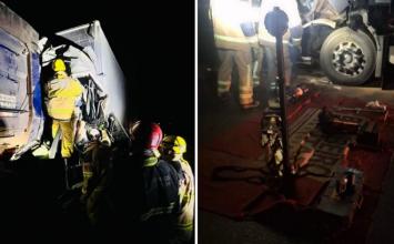 Batida entre duas carretas deixa motorista morto na BR-040, em Sete Lagoas