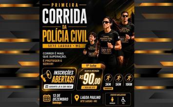 Inscrições para 1ª Corrida da Polícia Civil de Sete Lagoas já estão abertas