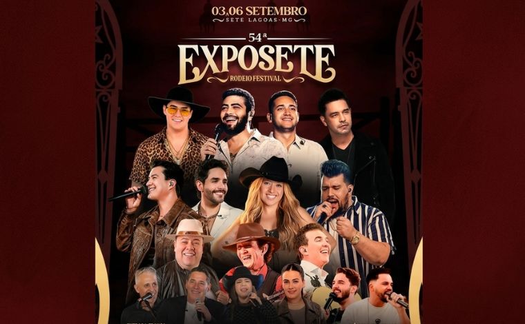 Exposete 2026: veja programação completa de uma das maiores festas de Sete Lagoas
