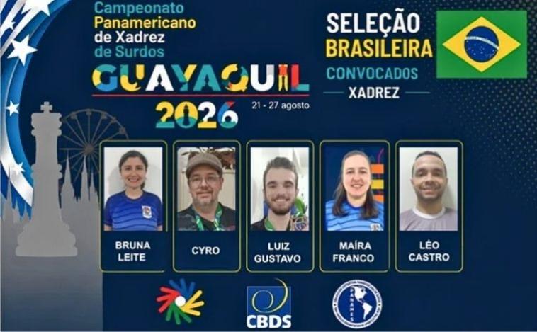 Atletas da Seleção Brasileira de Xadrez de Surdos buscam recursos para disputar Panamericano