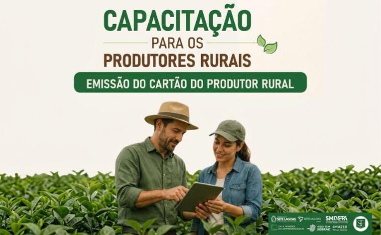 Produtores rurais de Sete Lagoas terão capacitação gratuita sobre Cartão do Produtor