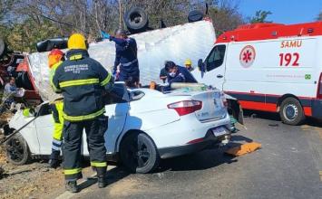 Criança de 3 anos morre em acidente com três veículos na MGC-122, em Janaúba