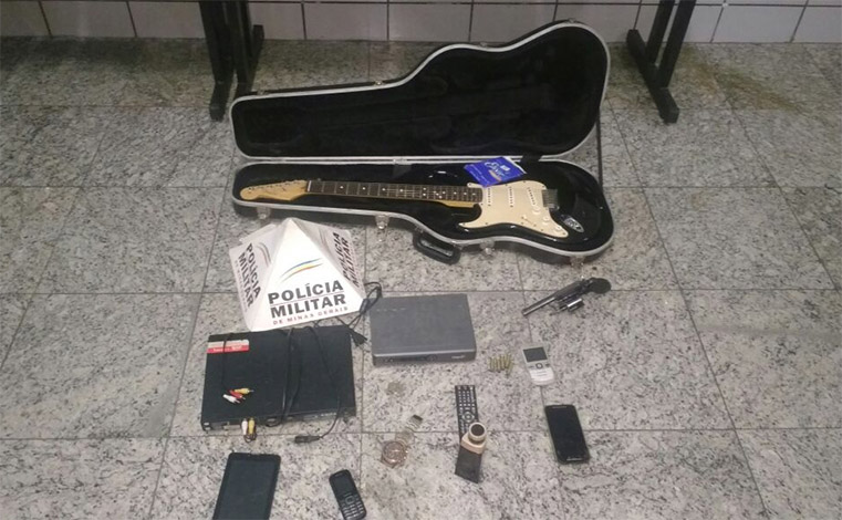 PM recupera guitarra e parte dos bens roubados em residência no JK