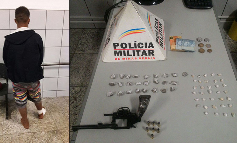 Menor é apreendido com drogas e arma de fogo no Verde Vale