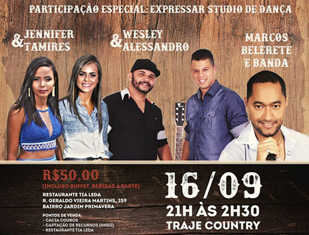 HNSG promoverá Festa Country para arrecadar fundos