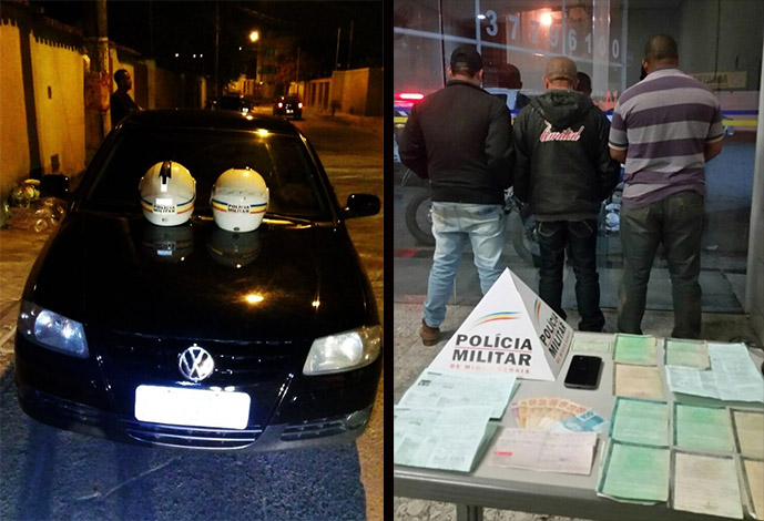 Trio é preso em Sete Lagoas com carros clonados e documentos falsos