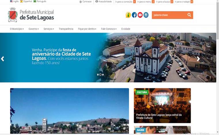 Prefeitura de Sete Lagoas moderniza seu portal na internet