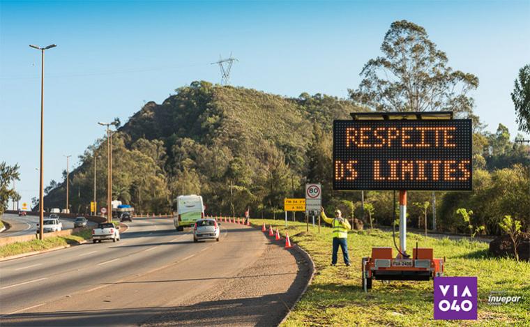 Via 040 estima mais de meio milhão de veículos trafegando durante o feriado