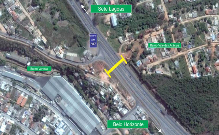 Concessionária anuncia construção de passarela sobre a BR 040 em Neves 