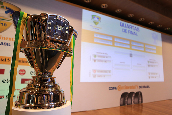 Definidos os confrontos para as quartas de final da Copa do Brasil