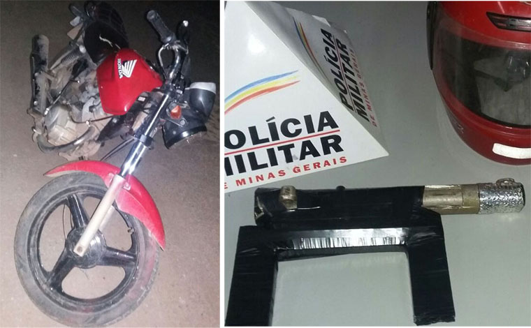 Ladrão é preso e moto roubada é recuperada no Bairro Esperança
