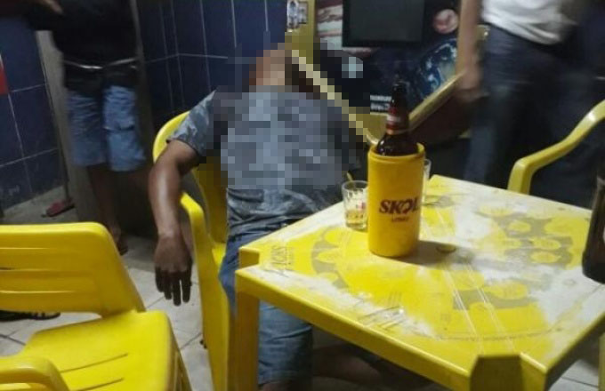  Homem é executado com vários tiros dentro de bar no Bairro Brasília