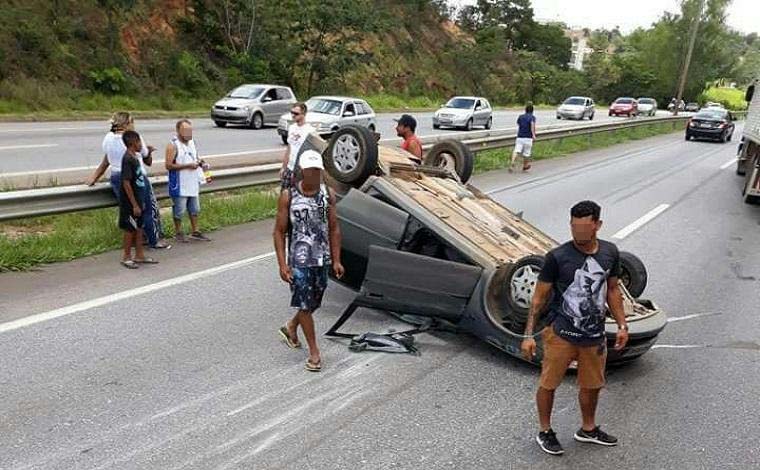 BR 040 registra dois acidentes semelhantes em sequência