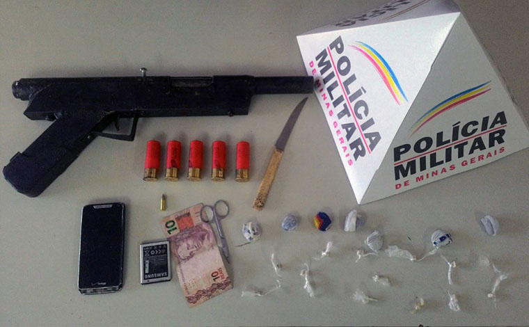 Menores são apreendidos com drogas e arma artesanal em Prudente de Morais