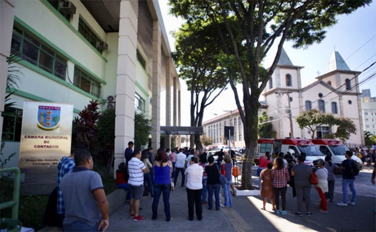 Foto: Moises Silva/ O Tempo -  Servidora Ludimila Leandro Braga foi vÃ­tima de disparos de armas de fogo; Autor tambÃ©m atentou contra a prÃ³pria vida e foi socorrido pelo Samu