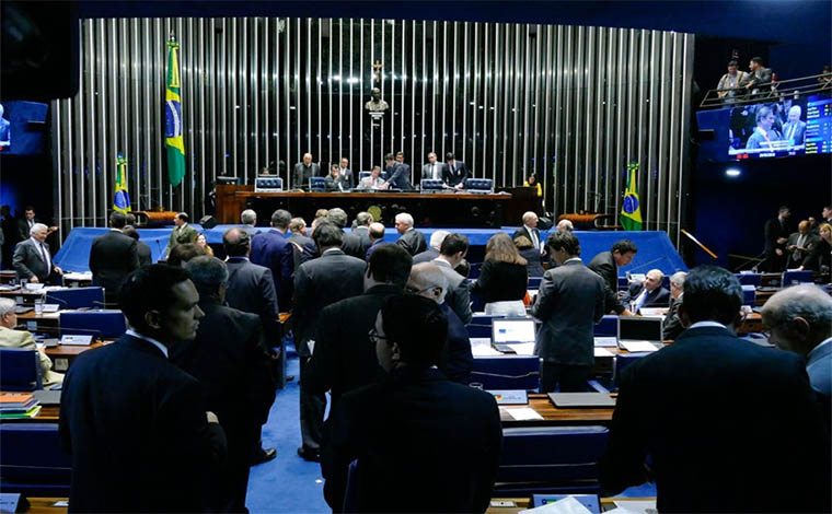 Foto: AgÃªncia Senado - Projeto de reoneraÃ§Ã£o da folha de pagamento foi aprovado pela casa em carÃ¡ter de urgÃªncia, mas acordo costurado pelo Planalto com o Legislativo prevÃª o veto da matÃ©ria