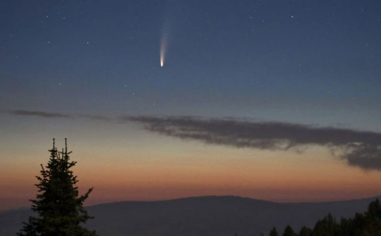 Foto: ReproduÃ§Ã£o/Nasa - Apesar de comeÃ§ar a se distanciar do nosso planeta, o corpo celeste ainda pode ser visto em Minas Gerais. Uma nova oportunidade sÃ³ daqui a 6 mil anos, pelos cÃ¡lculos dos cientistas