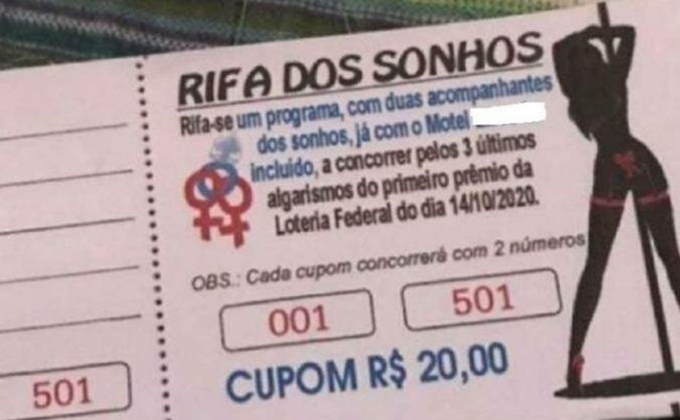 Rifa que oferecia noite em motel com duas mulheres é investigada pela Polícia Civil