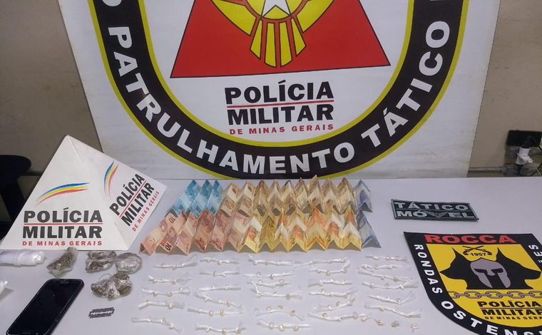 PM prende dois homens e apreende grande quantidade de drogas em Pedro Leopoldo