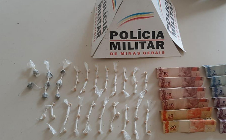 Polícia Militar prende duas pessoas por tráfico de drogas em Matozinhos 