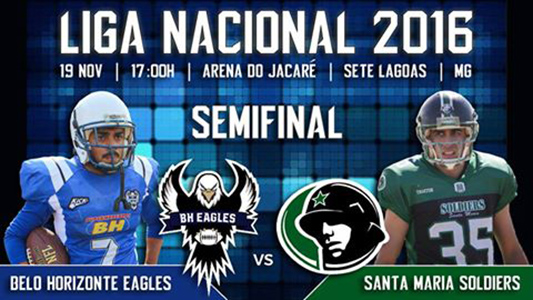 Semifinal da Liga Nacional de futebol americano será em Sete Lagoas