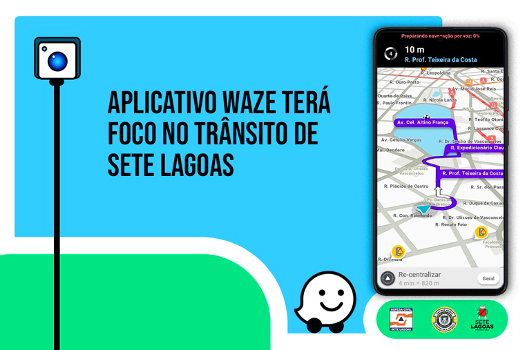 Aplicativo Waze terá foco no trânsito de Sete Lagoas a partir da próxima segunda-feira