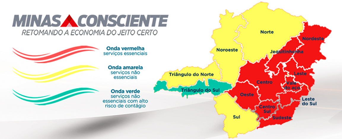 Minas Consciente: macrorregião de saúde onde Sete Lagoas está inserida, regride para onda vermelha 