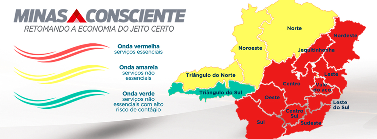 Minas Consciente: microrregião de Sete Lagoas regride para onda vermelha