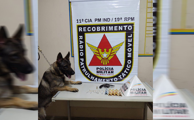 Polícia Militar prende homem por tráfico de drogas e porte ilegal de arma de fogo em Matozinhos