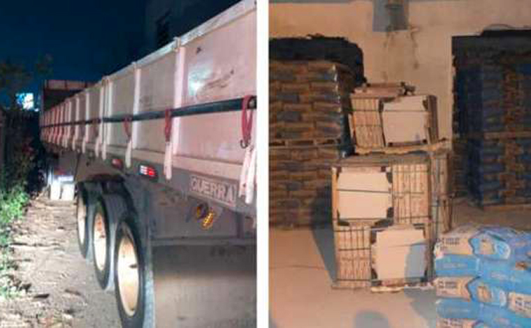 Polícia recupera 32 toneladas de cimento roubadas em Sete Lagoas e impede roubo de aço em Itatiaiuçu