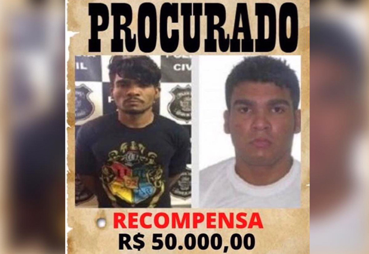 Foto: ReproduÃ§Ã£o - A empresa de material de construÃ§Ã£o elaborou um cartaz em parceria com a polÃ­cia, que circula nas redes sociais com o valor da recompensa. HÃ¡ 13 dias, mais de 200 policiais participam das buscas pelo criminoso